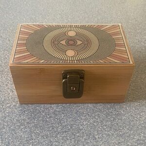 Decorative Wooden Jewelry Box with Latch